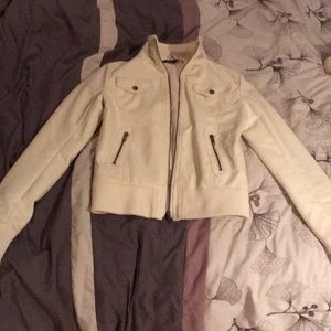 White leather jacket